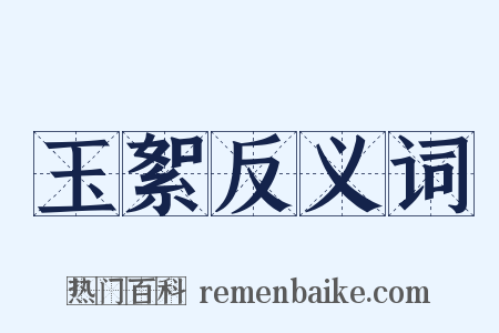 玉絮反义词是什么意思的图片